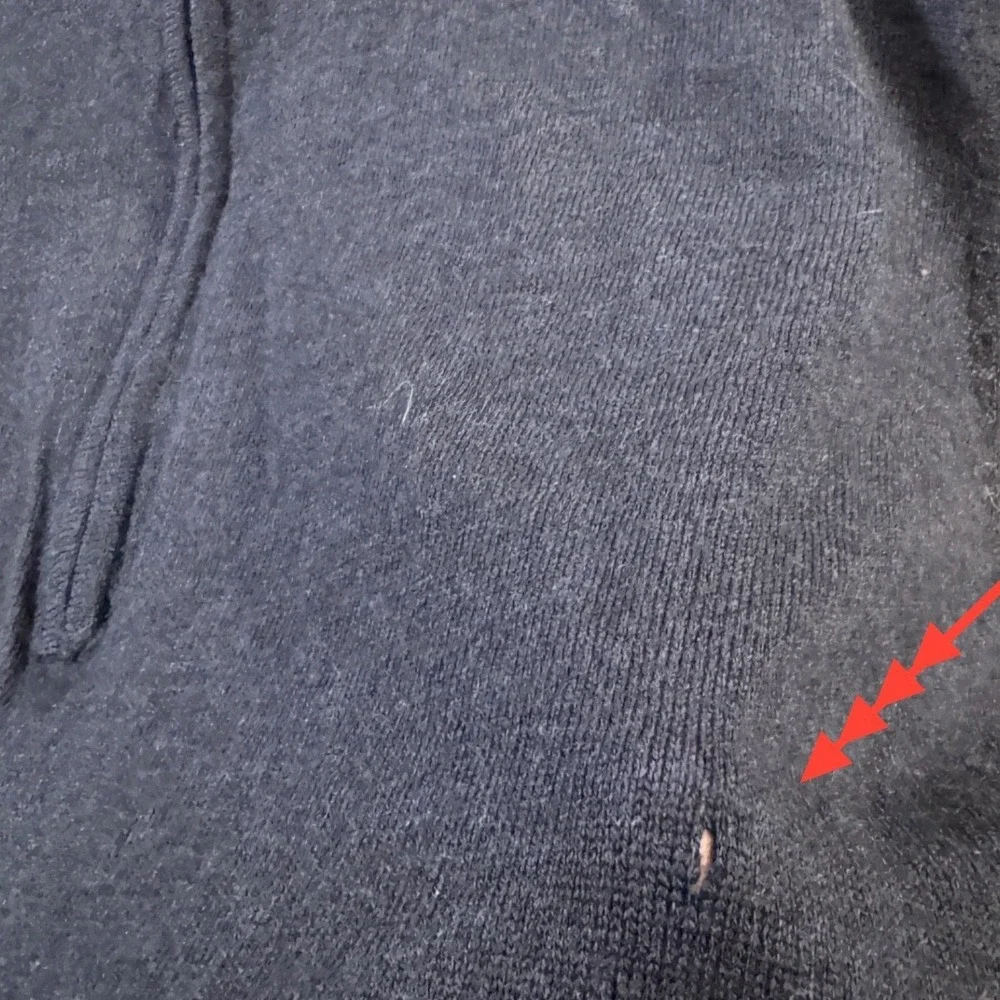 Smartwool Mens Merino Wool Blend Quarter Zip‎ Sweater Navy Blue Size M